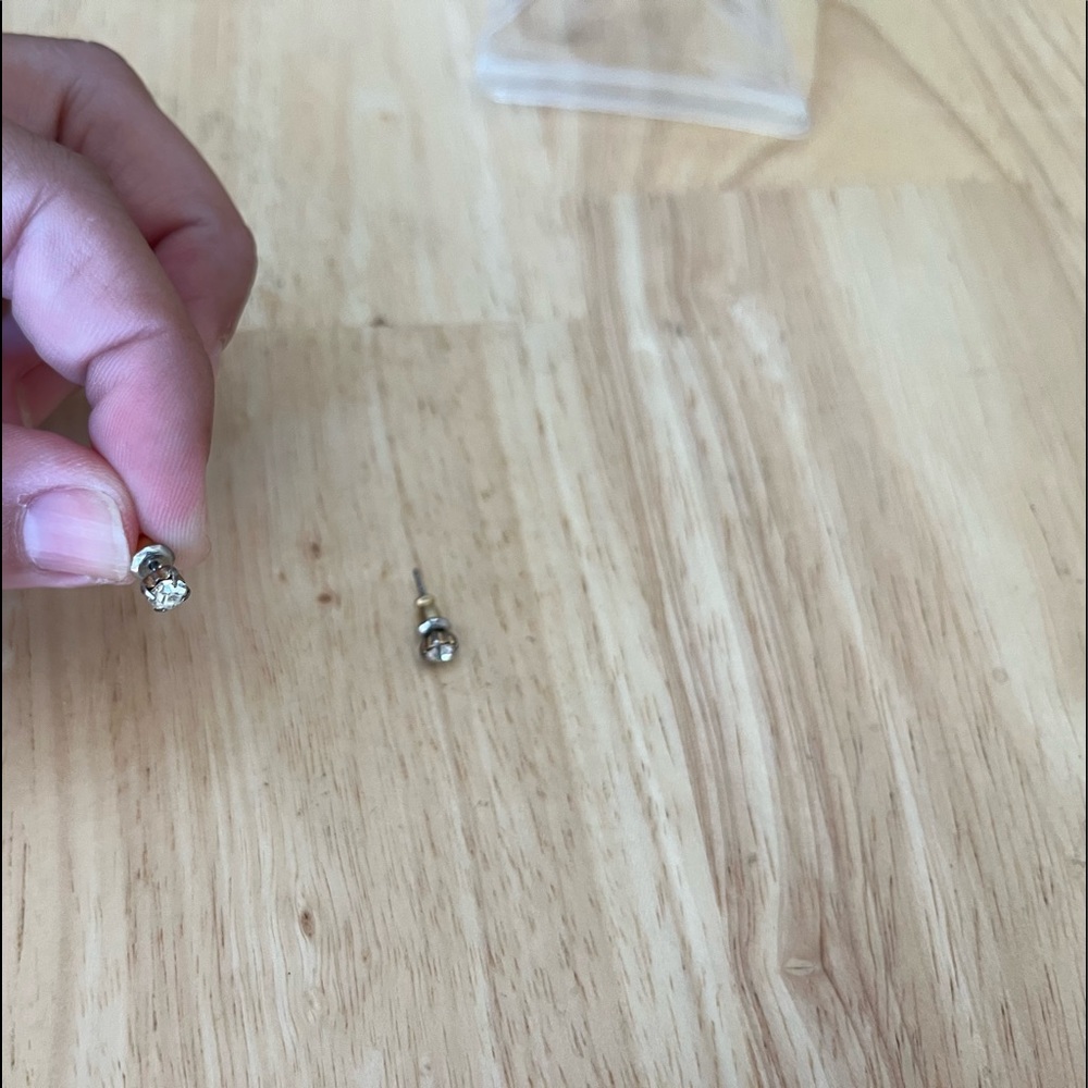 Silver earrings